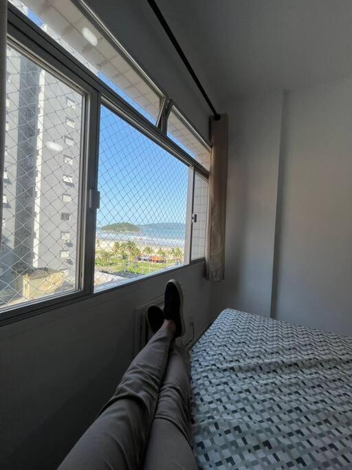 Vista Mar, Moderno Para Relaxar. Apto Completo ! Sao Vicente  Bagian luar foto